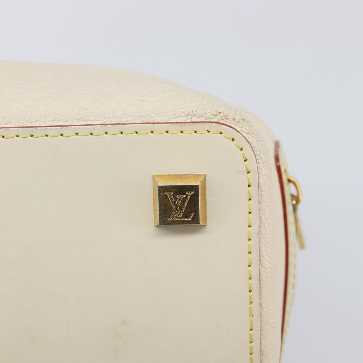 Louis Vuitton Suhali L'ingenieux Leather White Leather Handbag (Pre-Owned)