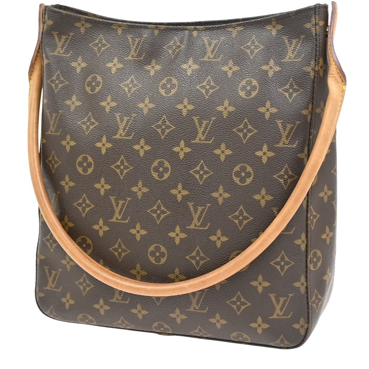 Louis Vuitton Monogram Looping Monogram Canvas Brown Canvas Handbag (Pre-Owned)