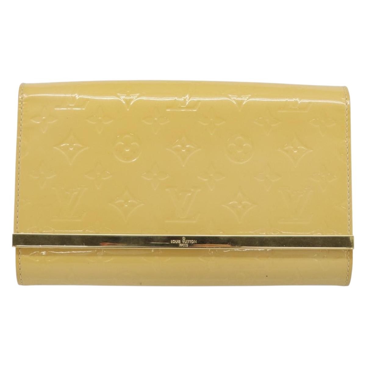Louis Vuitton Ana Monogram Vernis Yellow Patent_Leather Handbag (Pre-Owned)