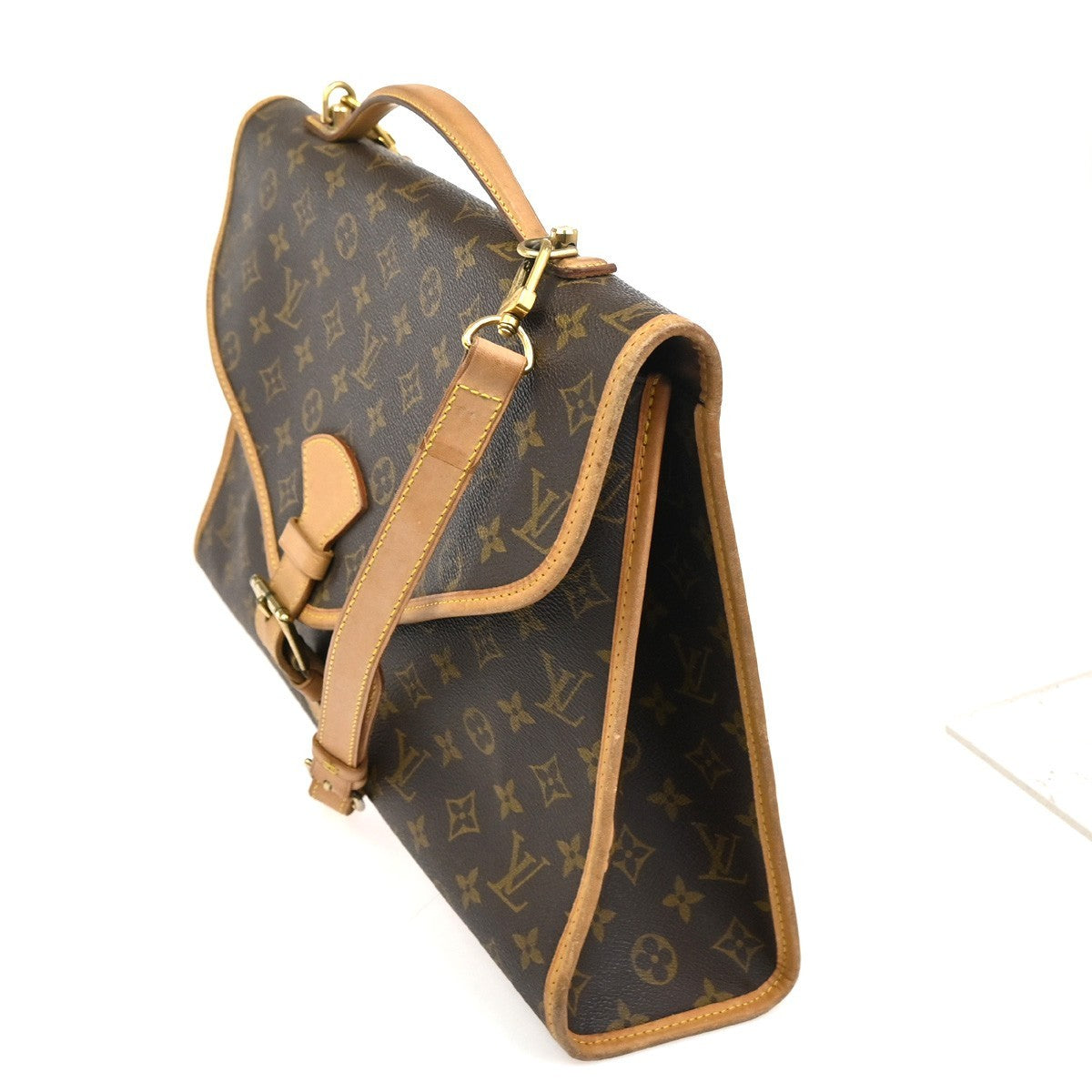 Louis Vuitton Beverly Monogram Canvas Brown Canvas Briefcase Bag (Pre-Owned)