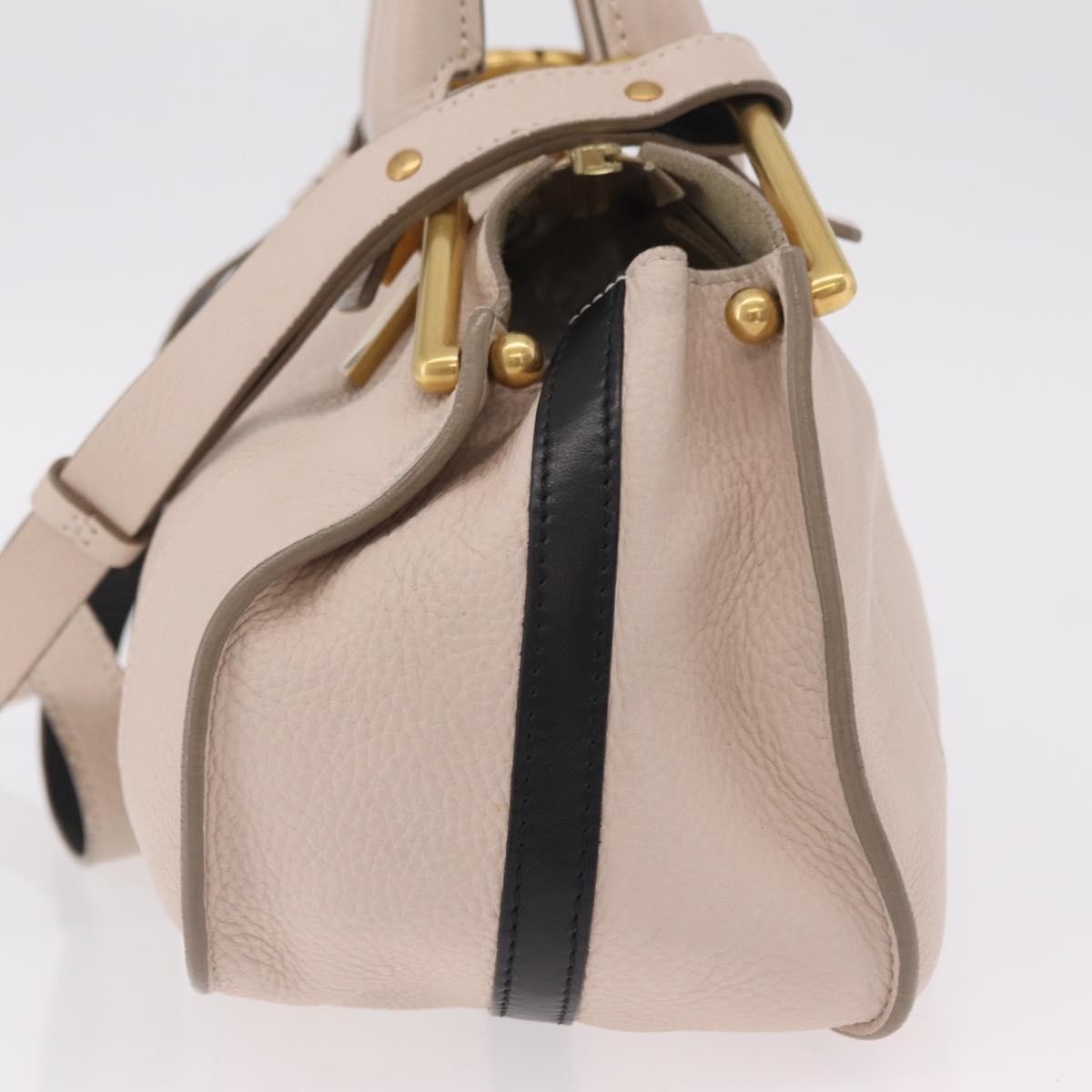Chloe Hailey Leather Beige Leather Handbag (Pre-Owned)