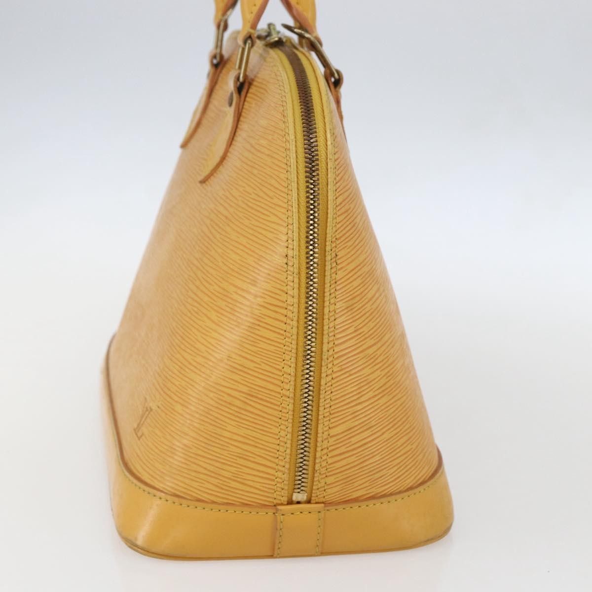 Louis Vuitton Alma Epi Leather Yellow Leather Handbag (Pre-Owned)