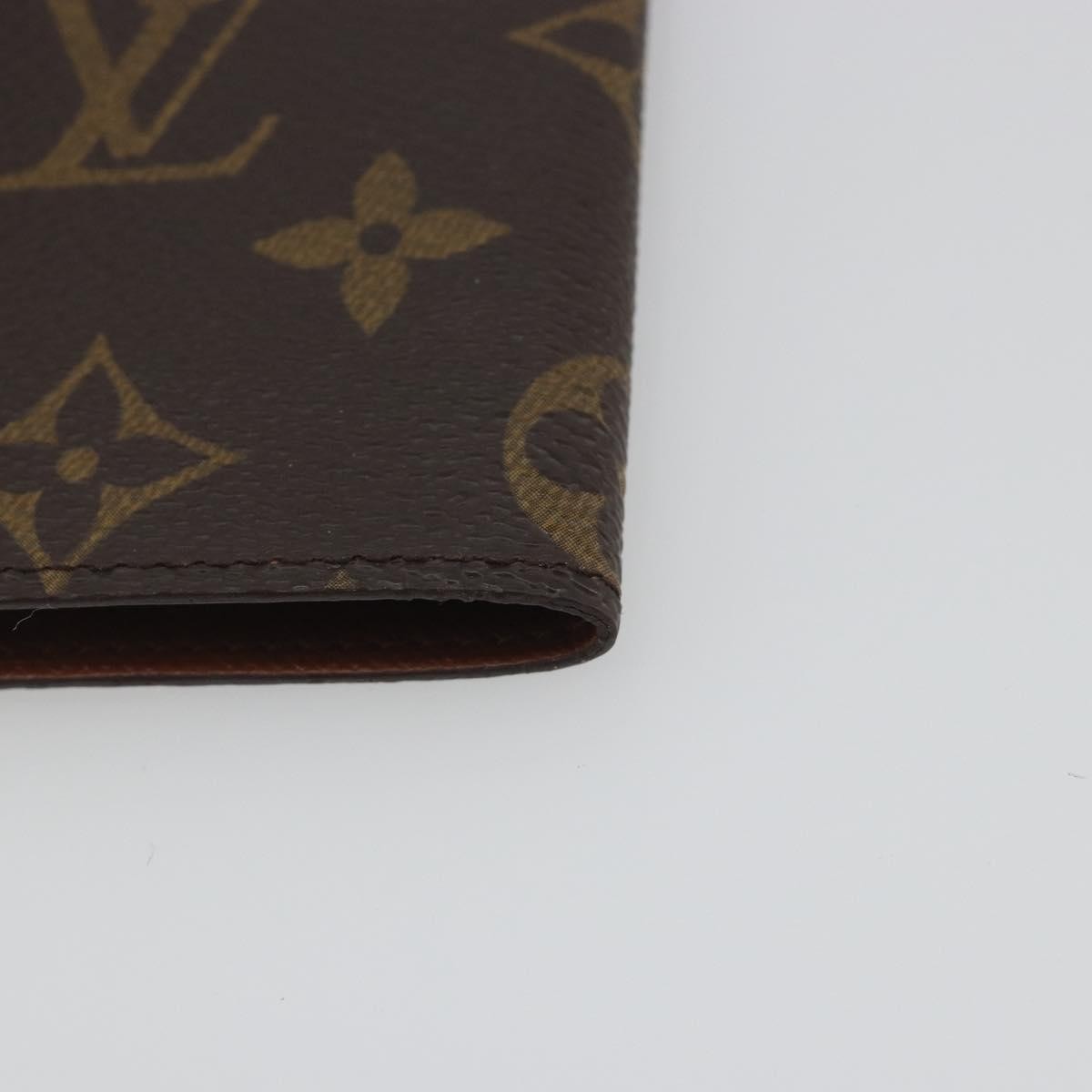 Louis Vuitton Porte Cartes Pression Card Case Monogram Canvas Brown Canvas Card Holders Accessory (Pre-Owned)