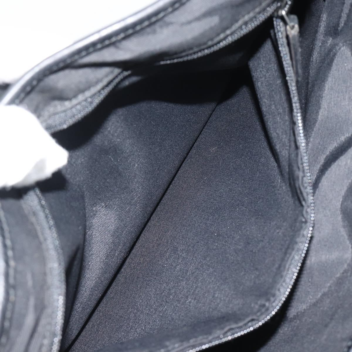 Gucci Jackie Gg Canvas And Leather Black Canvas Tote Bag Bag (Pre-Owned)