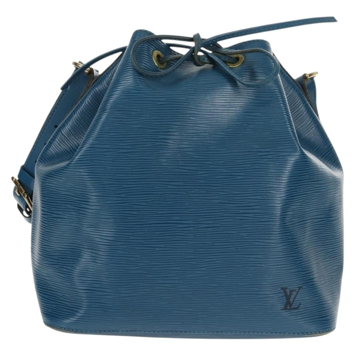 Louis Vuitton Petit Noe Epi Leather Blue Leather Shoulder Bag Bag (Pre-Owned)