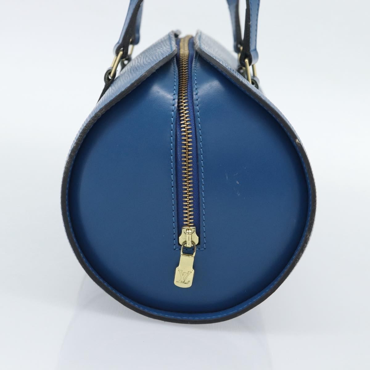 Louis Vuitton Soufflot Epi Leather Blue Leather Handbag (Pre-Owned)