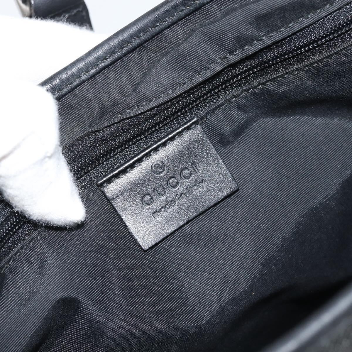 Gucci Jackie Gg Canvas And Leather Black Canvas Tote Bag Bag (Pre-Owned)