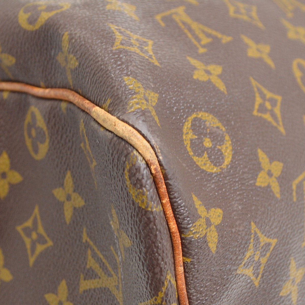 Louis Vuitton Keepall Monogram Canvas Brown Canvas Travel Bag Bag (Pre-Owned)