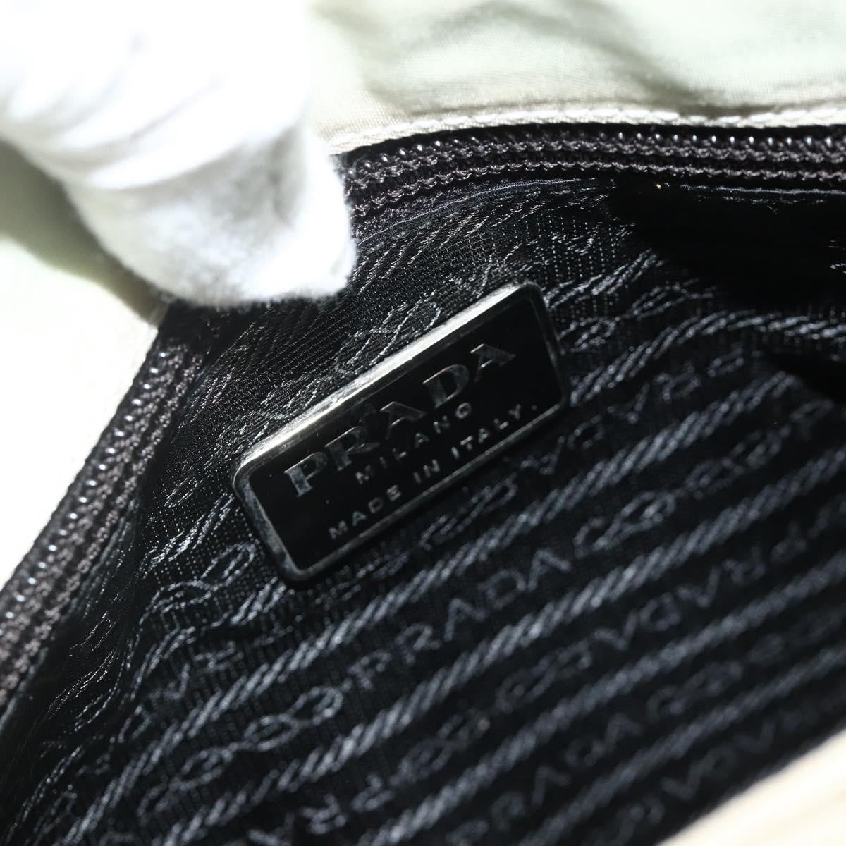 Prada Resin Handle Tessuto Clear Nylon Shoulder Bag Bag (Pre-Owned)
