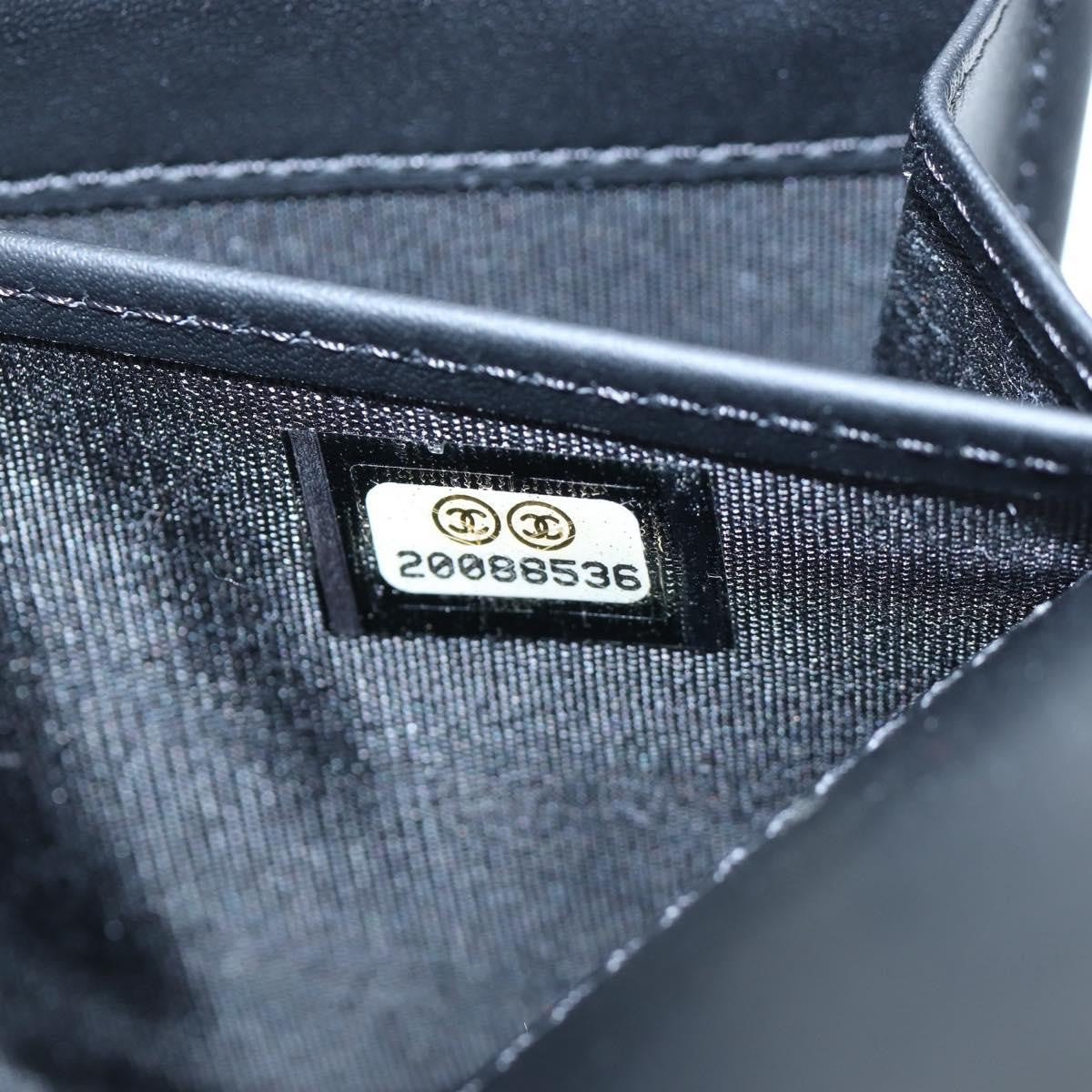 Chanel Cc French Flap Quilted Patent Leather Black Patent_Leather Wallets Accessory (Pre-Owned)