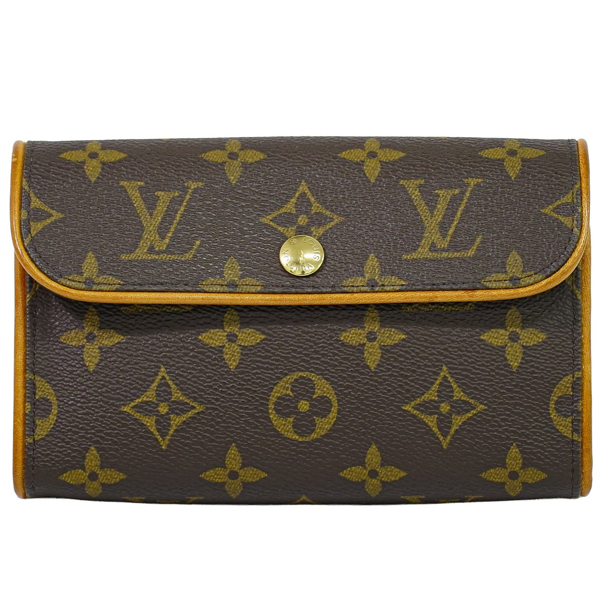 Louis Vuitton Florentine Pochette Canvas Brown Canvas Clutche & Pouche Bag (Pre-Owned)