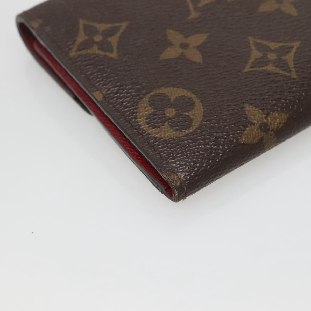 Louis Vuitton Emilie Monogram Canvas Red Canvas Wallets Accessory (Pre-Owned)