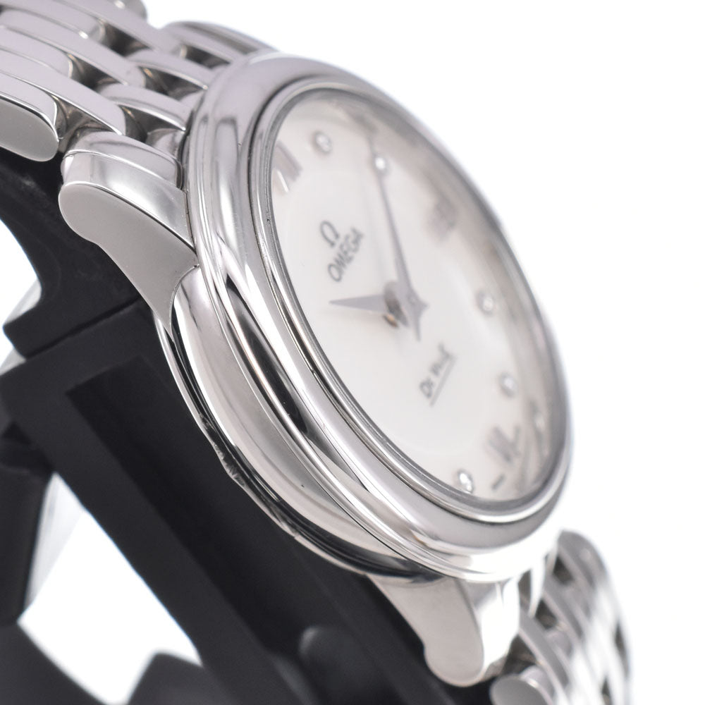 Omega De Ville Prestige Quartz Stainless Steel With Mother Of Pearl Watch (Pre-Owned)