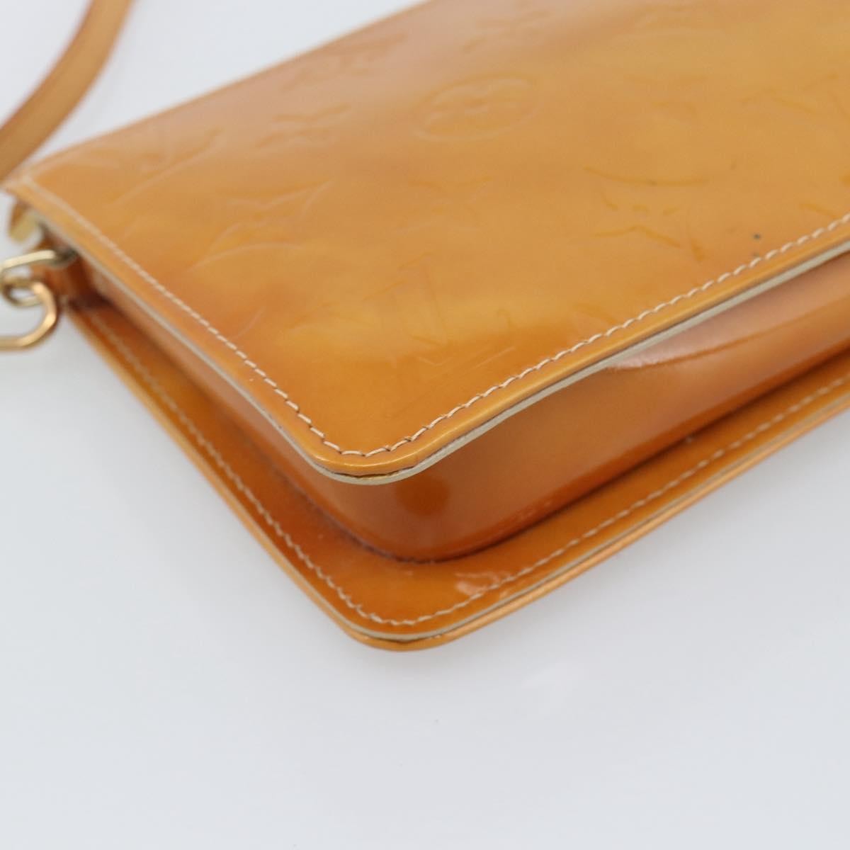 Louis Vuitton Lexington Pochette Patent Leather Beige Patent_Leather Clutche & Pouche Bag (Pre-Owned)