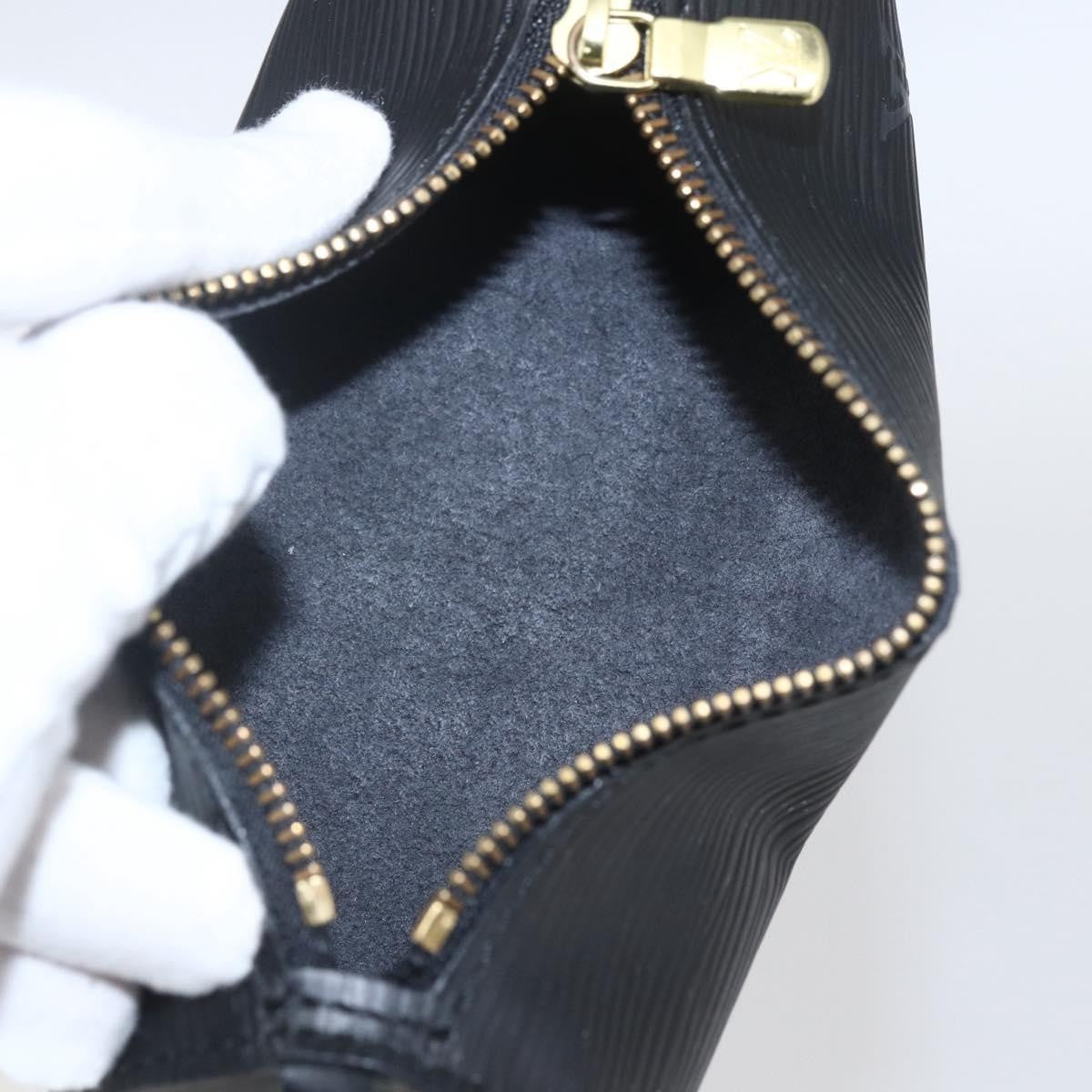 Louis Vuitton Soufflot Pochette Epi Leather Black Leather Clutche & Pouche Bag (Pre-Owned)