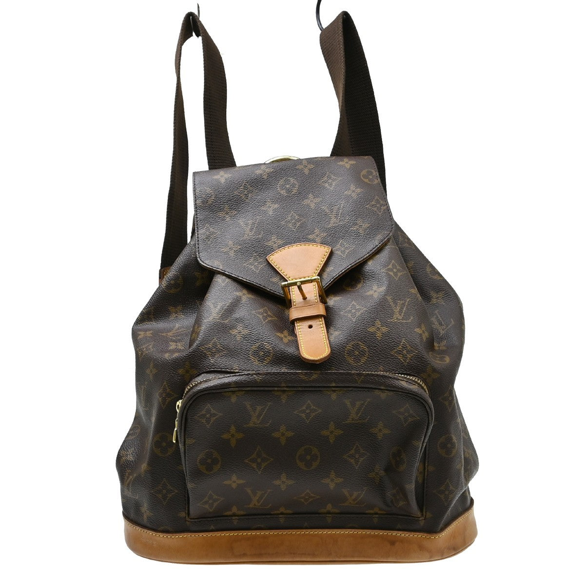Louis Vuitton Vintage Montsouris Monogram Canvas Brown Canvas Backpack Bag (Pre-Owned)