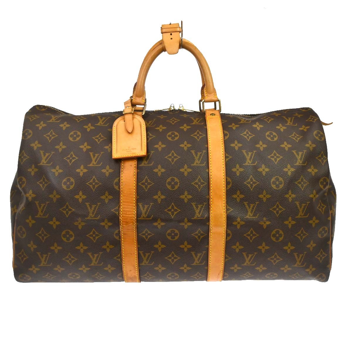 Louis Vuitton Keepall Monogram Canvas Brown Canvas Travel Bag Bag (Pre-Owned)