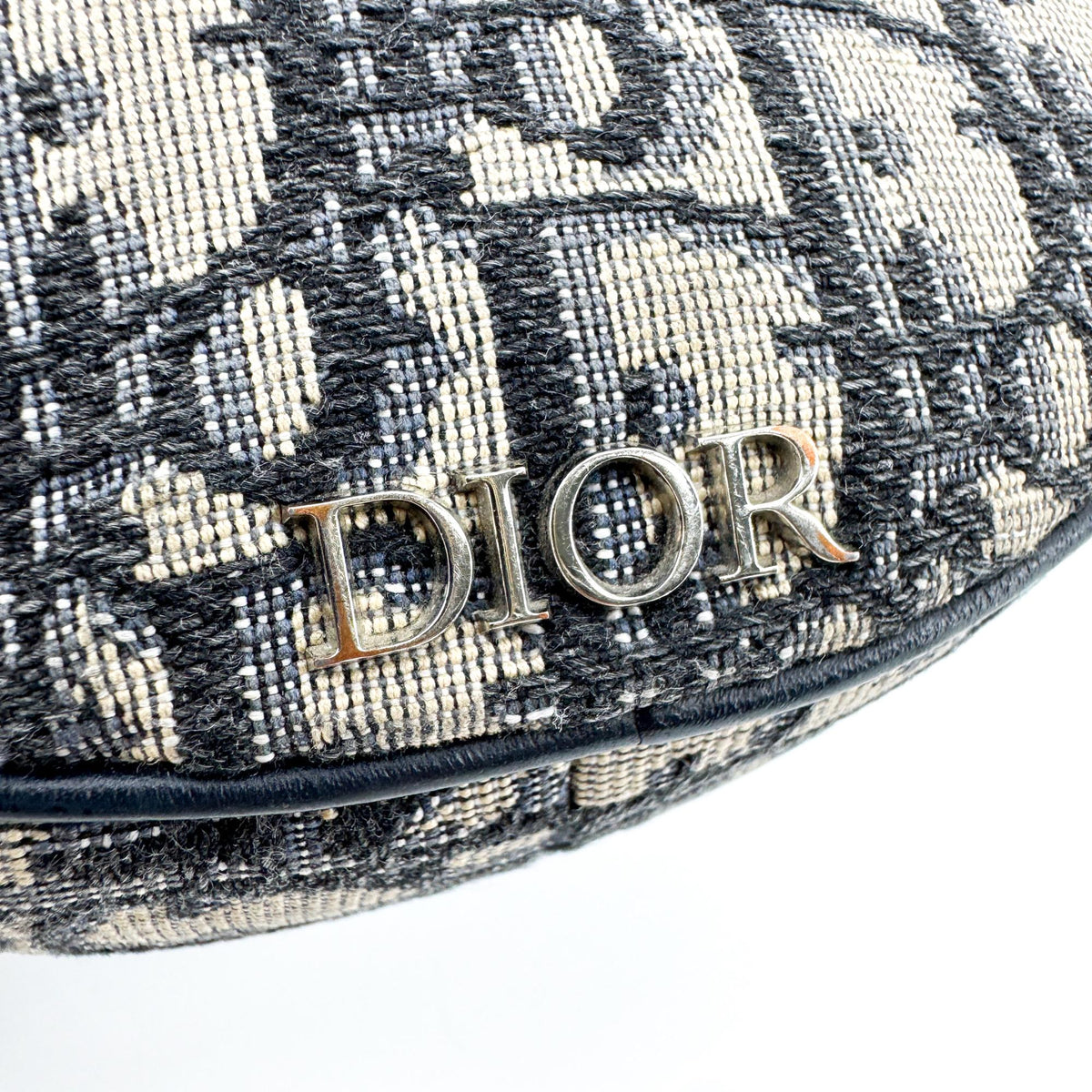 Christian Dior Baby Ball Oblique Canvas Beige Canvas Crossbody Bag Bag (Pre-Owned)