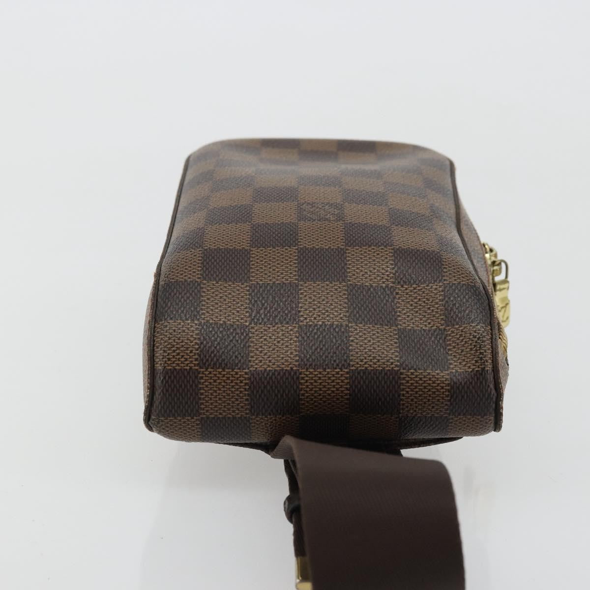 Louis Vuitton Geronimos Waist Damier Ebene Brown Canvas Shoulder Bag Bag (Pre-Owned)