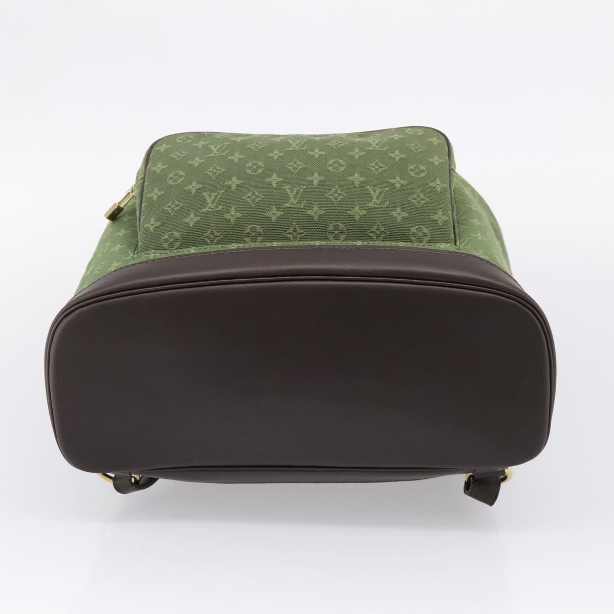 Louis Vuitton Vintage Montsouris Mini Lin Khaki Canvas Backpack Bag (Pre-Owned)