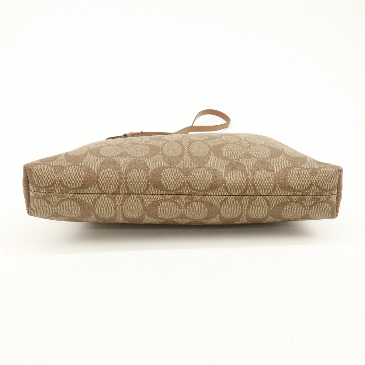 Coach Shoulder Canvas Brown Canvas Handbag (Pre-Owned)