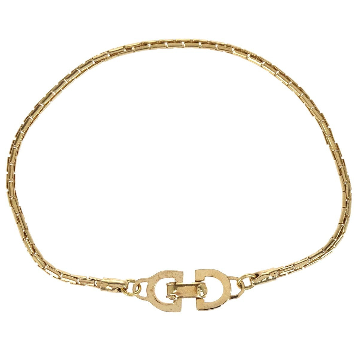 Christian Dior Cd Logo Metal Gold Gold_Plated Bracelet Jewelry (Pre-Owned)