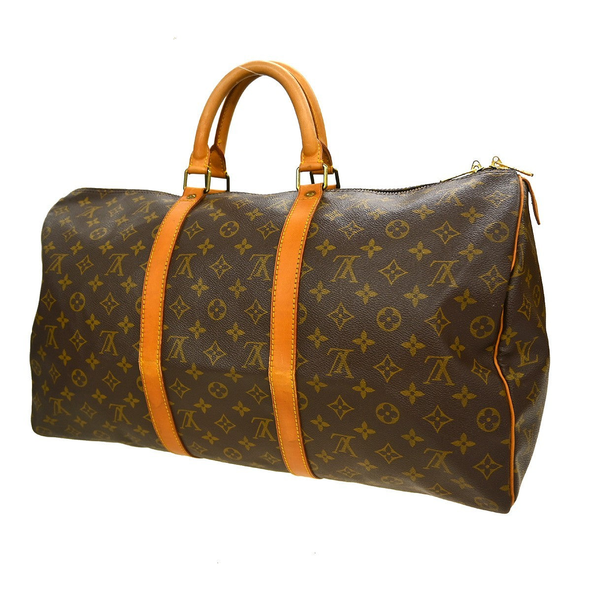 Louis Vuitton Keepall Monogram Canvas Brown Canvas Travel Bag Bag (Pre-Owned)