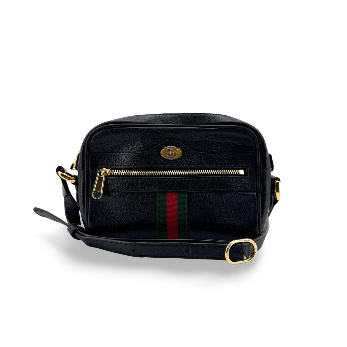 Gucci Ophidia Suede Black Leather Briefcase Bag (Pre-Owned)