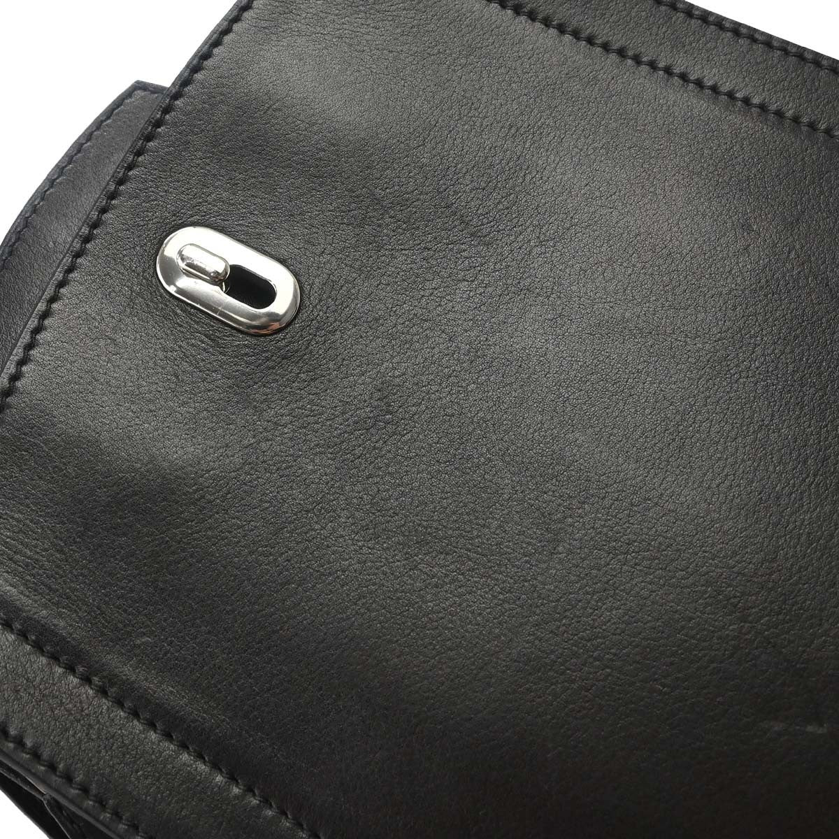 Hermes Gr24 Evercolor Black Leather Backpack Bag (Pre-Owned)