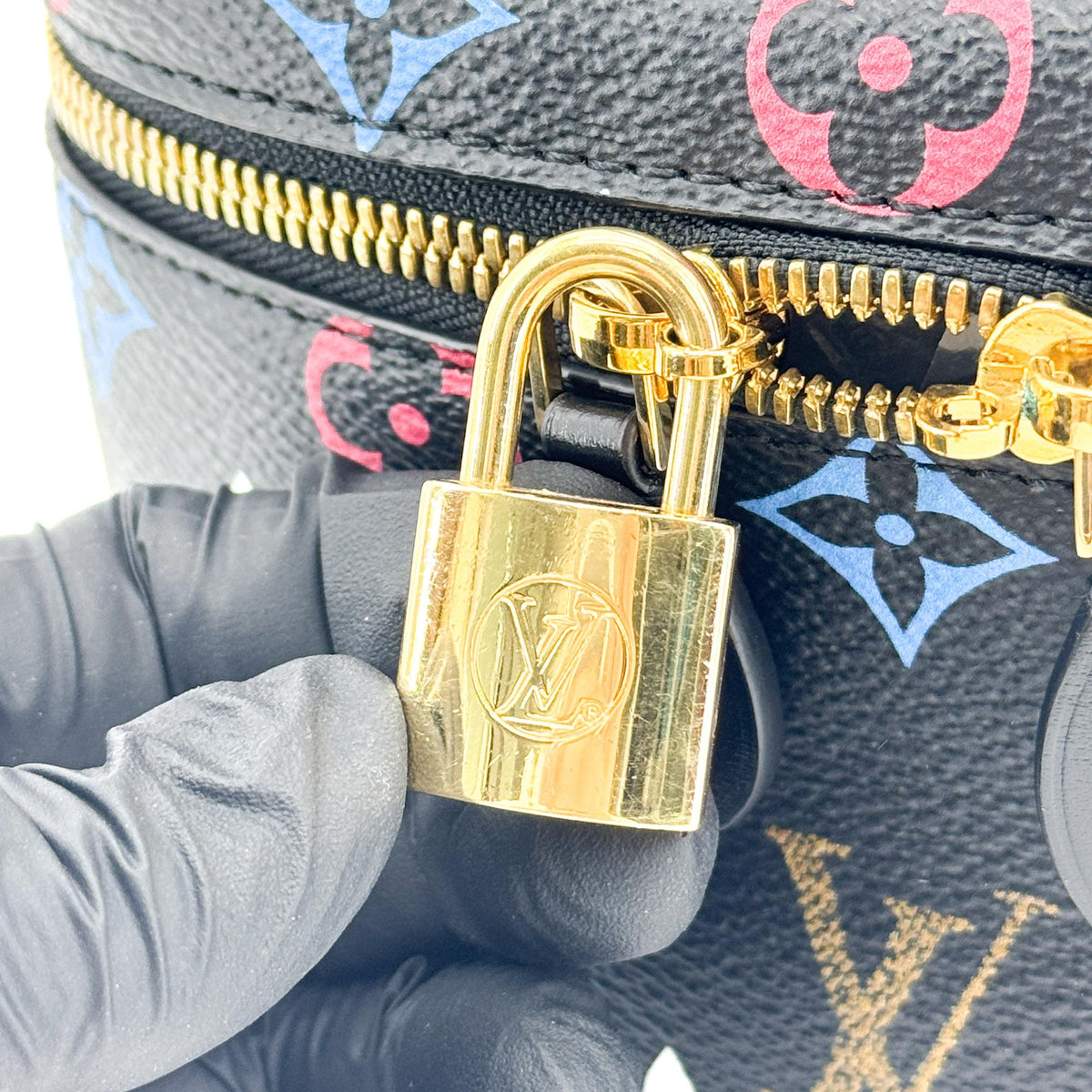 Louis Vuitton Vanity Limited Edition Game On Multicolor Monogram Black Canvas Handbag (Pre-Owned)