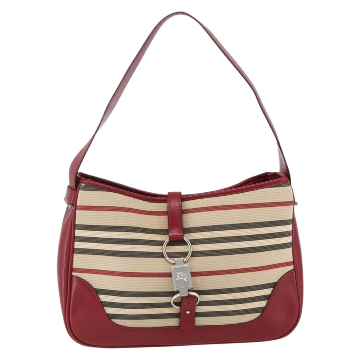 Burberry Blue Label Canvas Beige Canvas Shoulder Bag Bag (Pre-Owned)