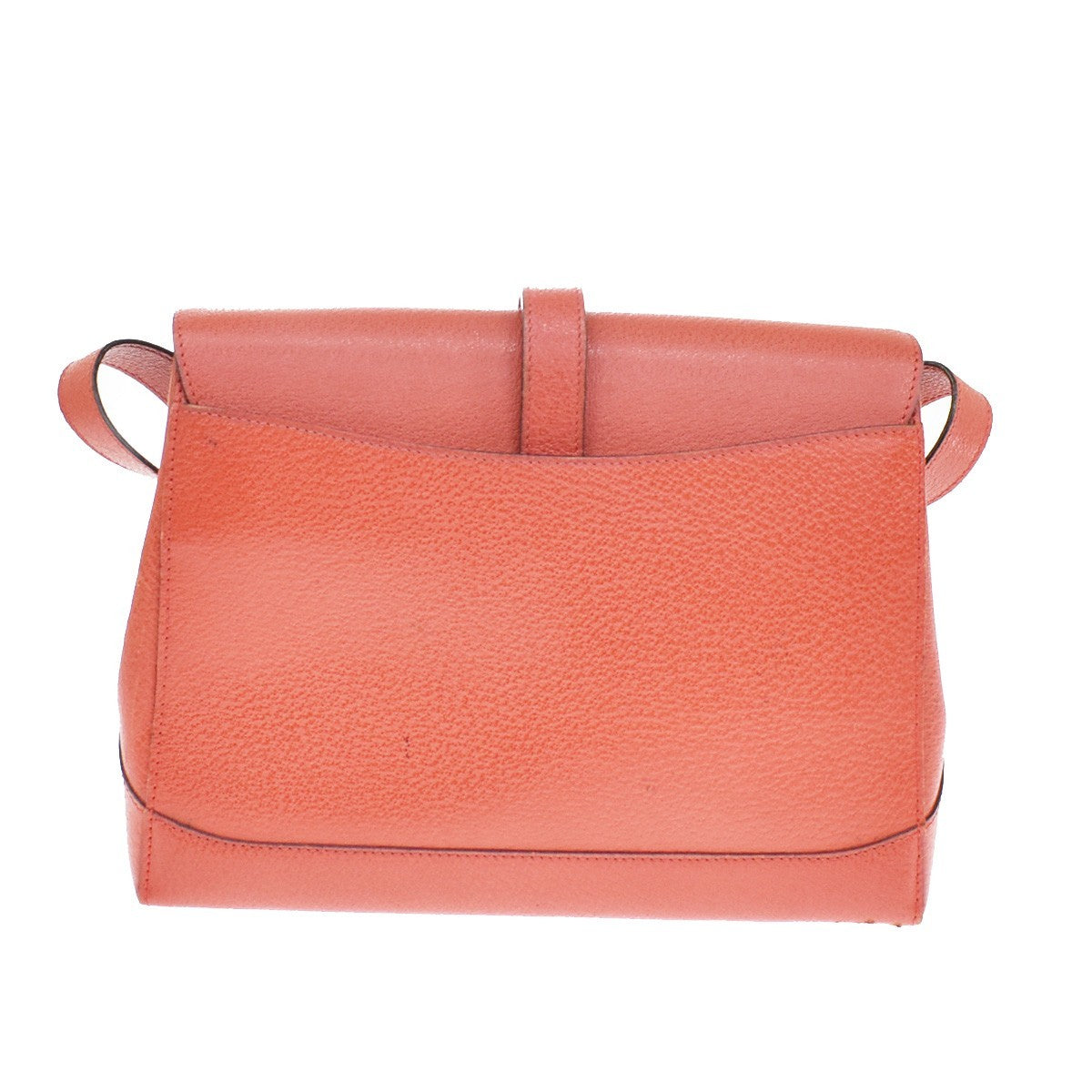 Celine Shoulder Leather Red Leather Shoulder Bag Bag (Pre-Owned)