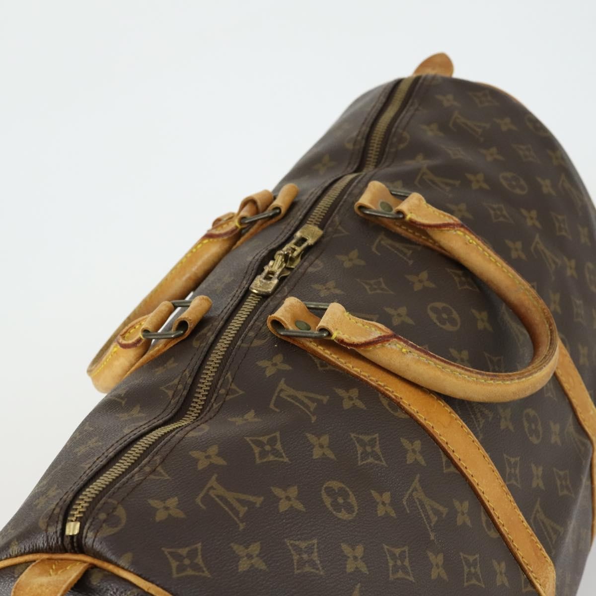 Louis Vuitton Keepall Monogram Canvas Brown Canvas Travel Bag Bag (Pre-Owned)
