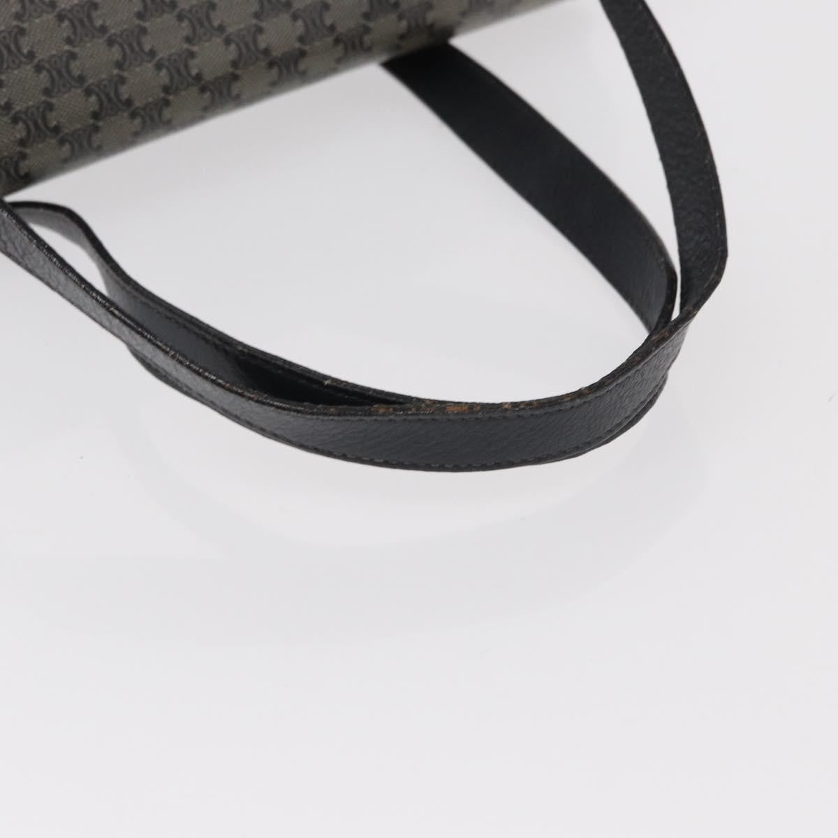 Celine Vintage Macadam Canvas And Leather Black Canvas Shoulder Bag Bag (Pre-Owned)