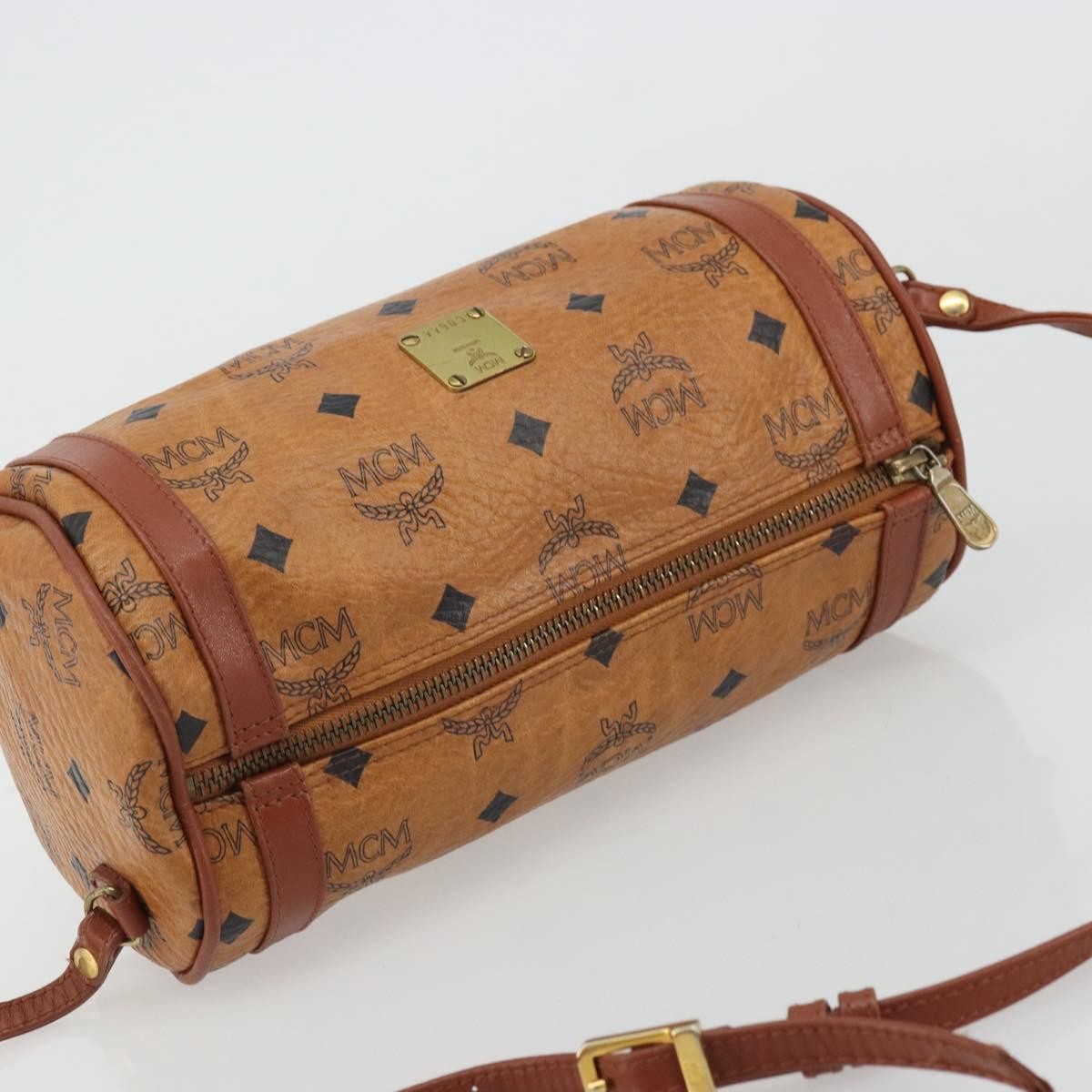 MCM Vintage Vicetos Leather Brown Leather Shoulder Bag Bag (Pre-Owned)