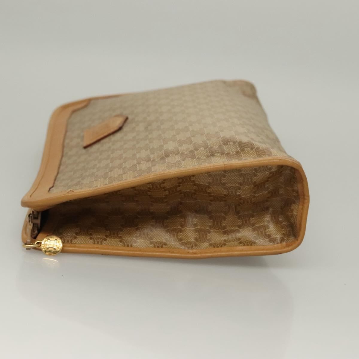 Celine Macadam Pochette Clutch Beige Pvc Clutche & Pouche Bag (Pre-Owned)