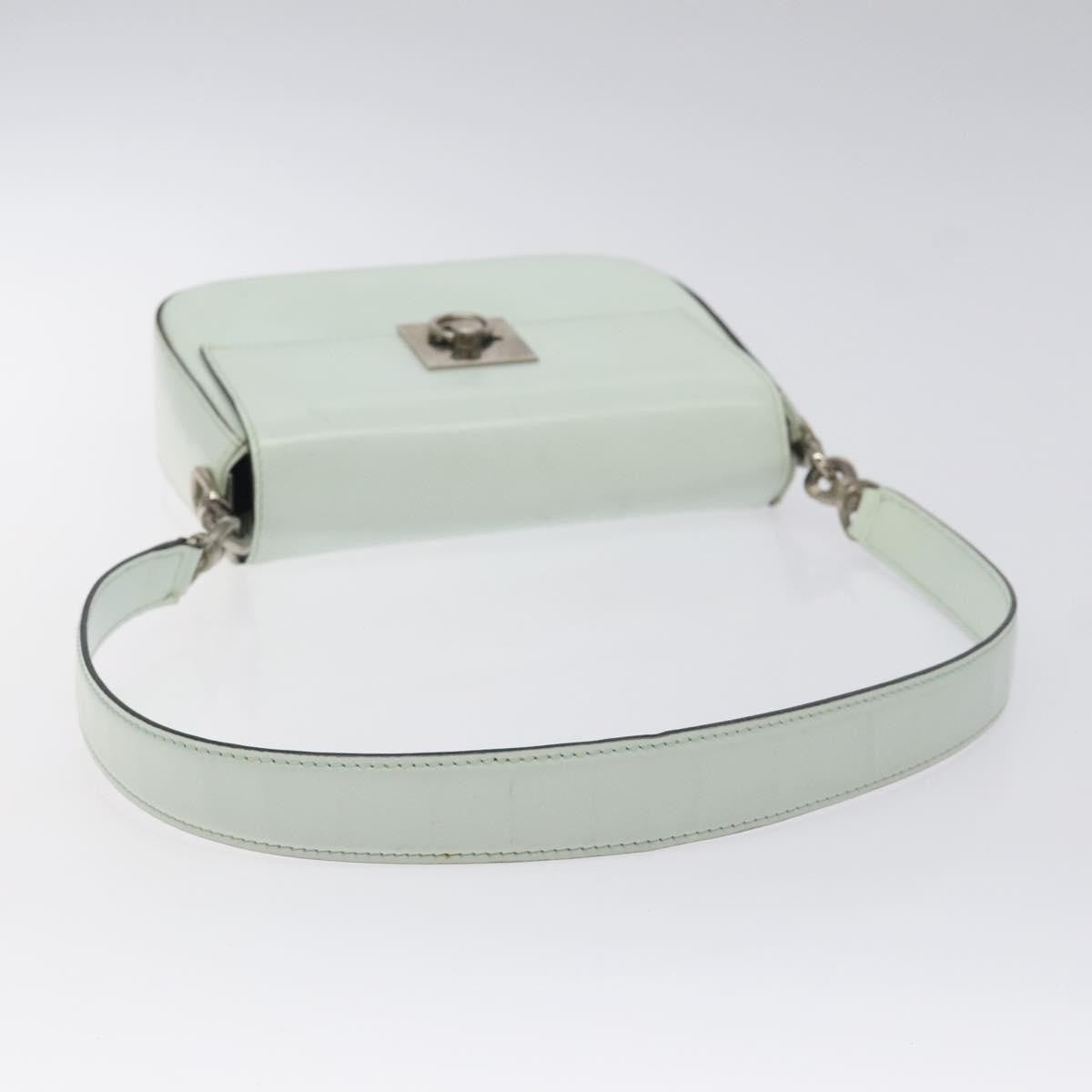Celine Flap Shoulder Leather Silver Leather Shoulder Bag Bag (Pre-Owned)