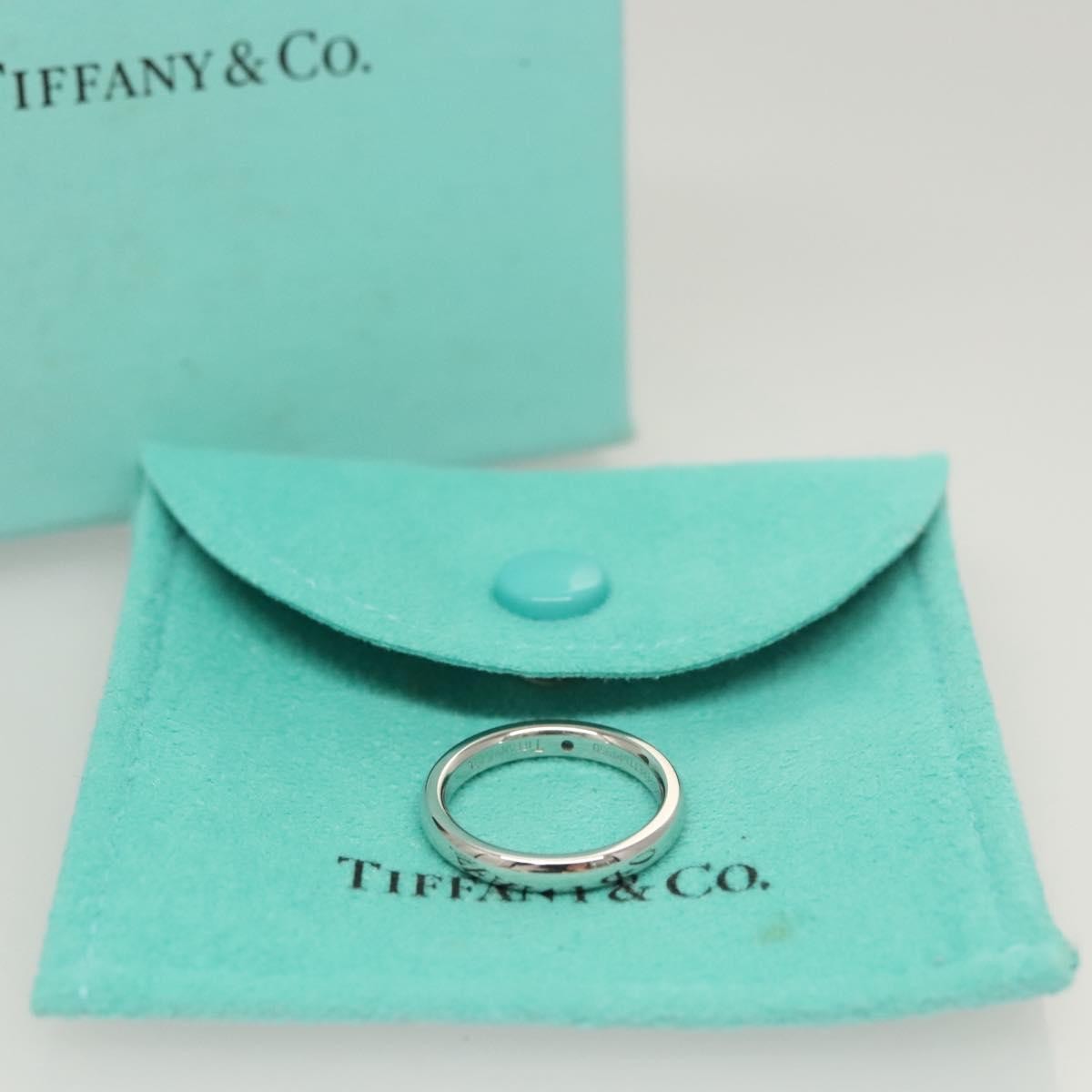 Tiffany & Co. Elsa Peretti Band Platinum Silver Platinum Ring Jewelry (Pre-Owned)