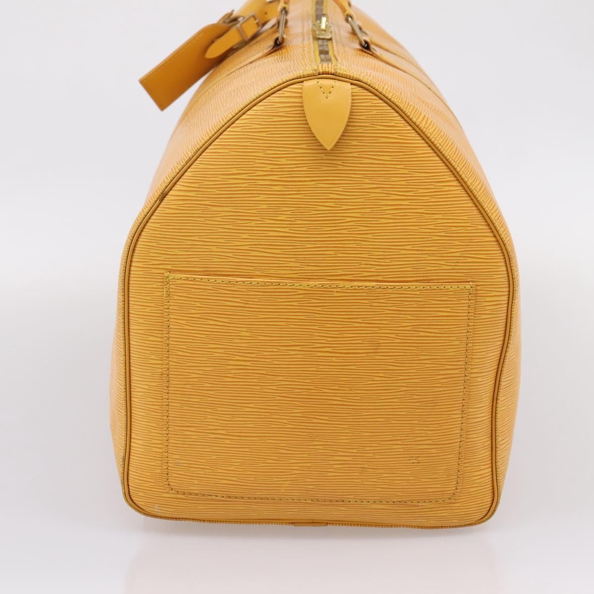 Louis Vuitton Keepall Epi Leather Yellow Leather Travel Bag Bag (Pre-Owned)