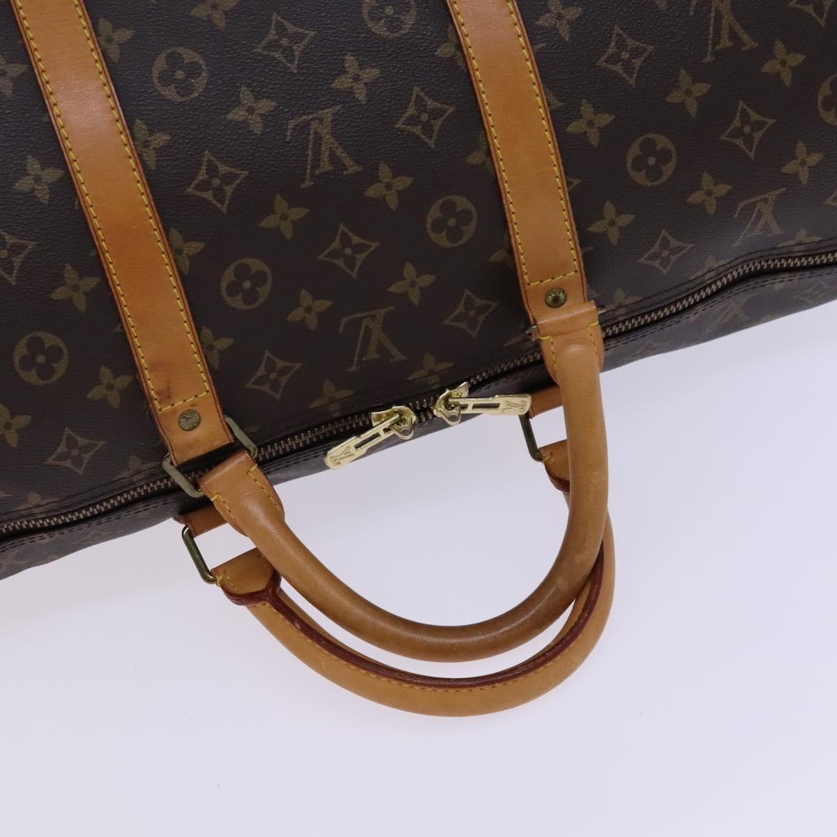 Louis Vuitton Keepall Monogram Canvas Brown Canvas Travel Bag Bag (Pre-Owned)
