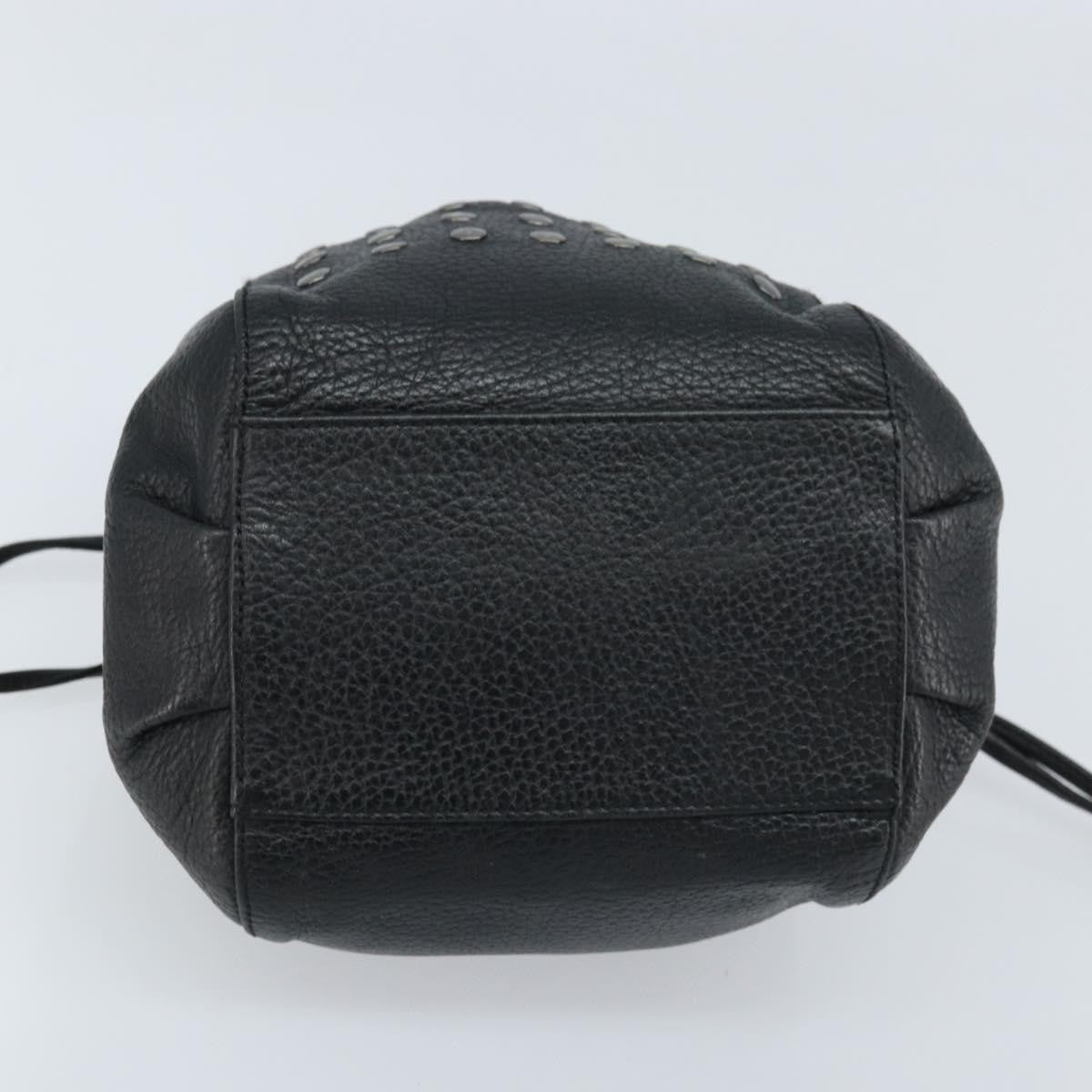 Burberry Blue Label Leather Black Leather Shoulder Bag Bag (Pre-Owned)