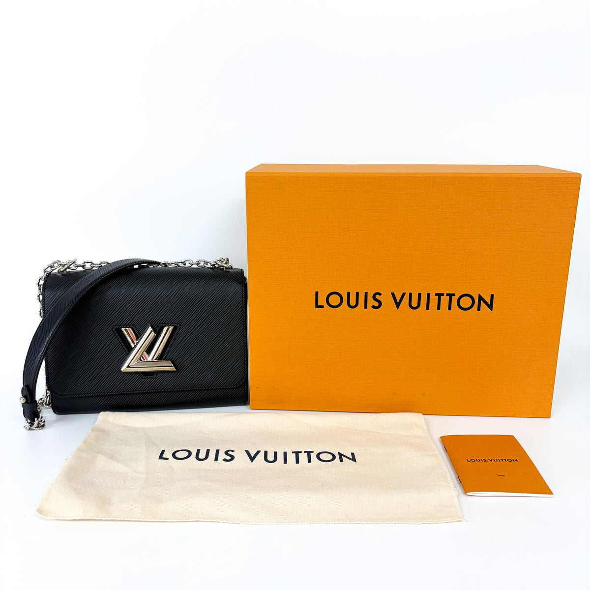 Louis Vuitton Twist Epi Leather Black Leather Shoulder Bag Bag (Pre-Owned)