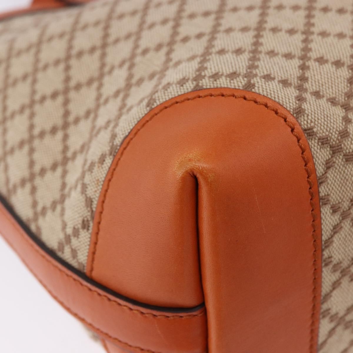 Gucci Craft Gg Canvas With Leather Beige Canvas Tote Bag Bag (Pre-Owned)