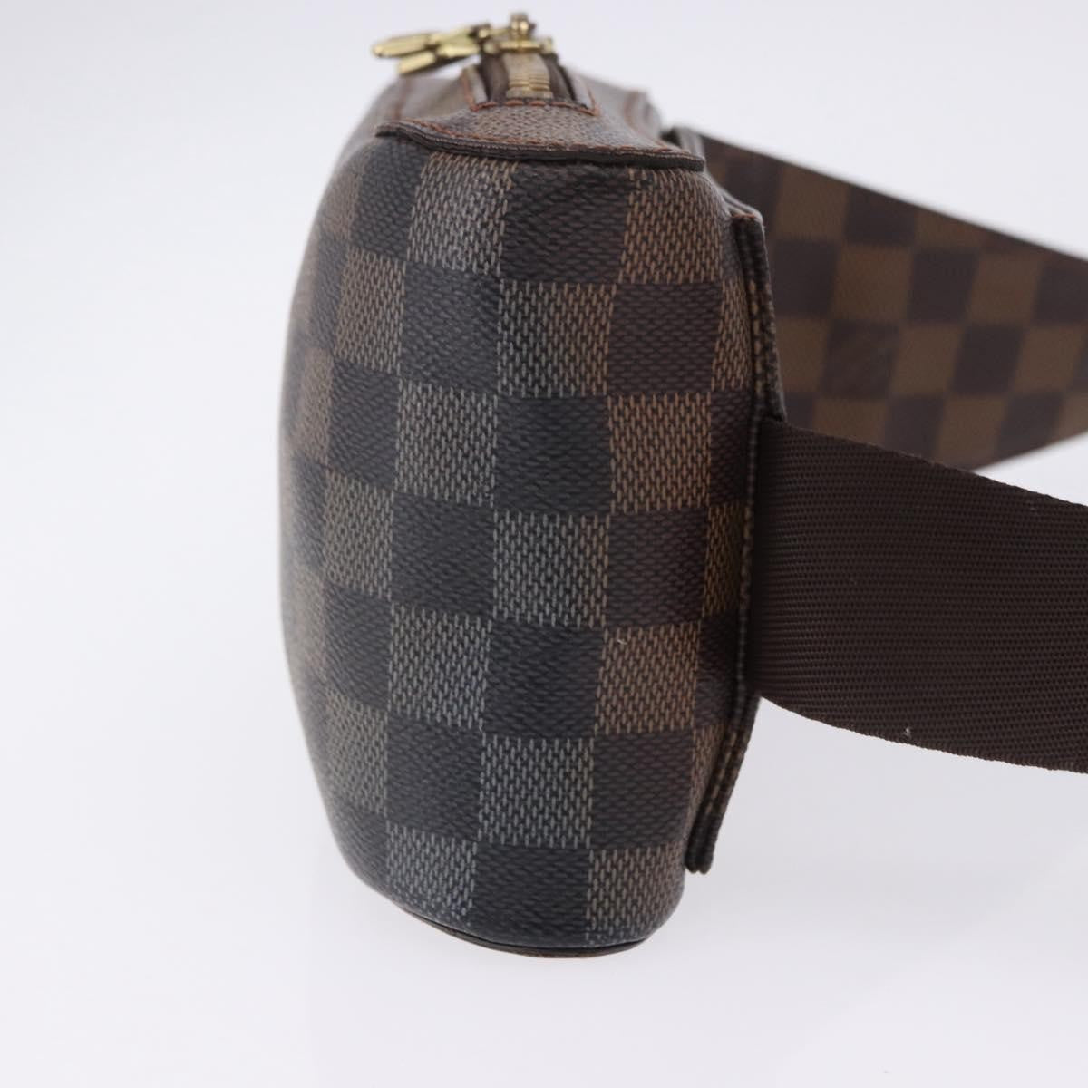 Louis Vuitton Geronimos Waist Damier Ebene Brown Canvas Shoulder Bag Bag (Pre-Owned)