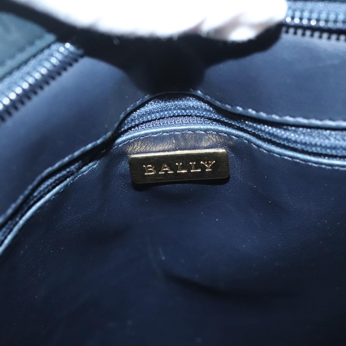 Bally Vintage Quilted Leather Black Leather Handbag (Pre-Owned)
