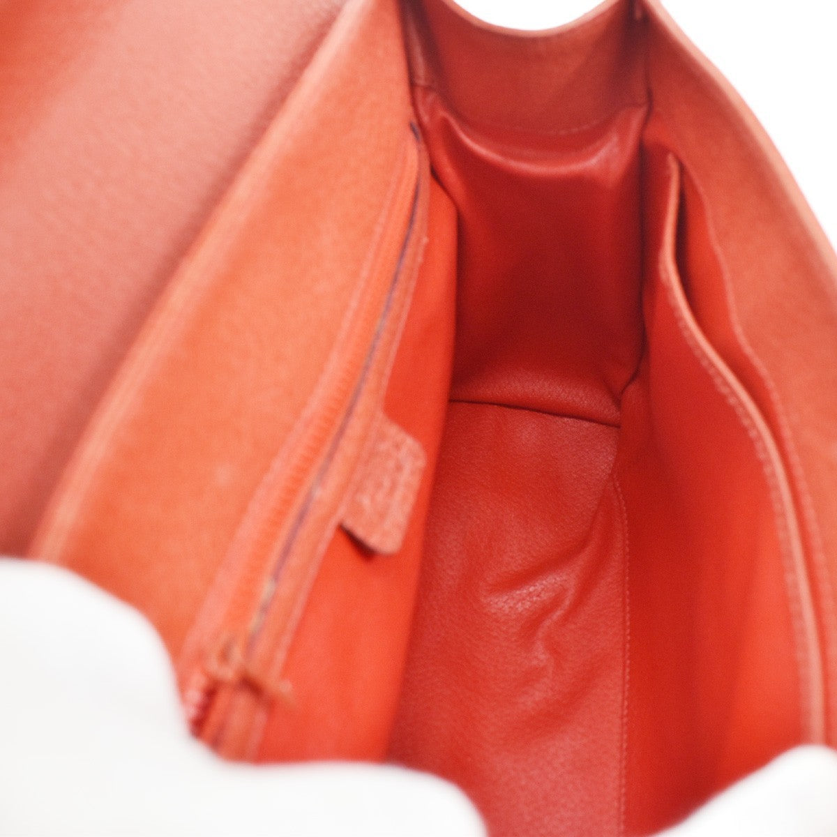 Celine Shoulder Leather Red Leather Shoulder Bag Bag (Pre-Owned)