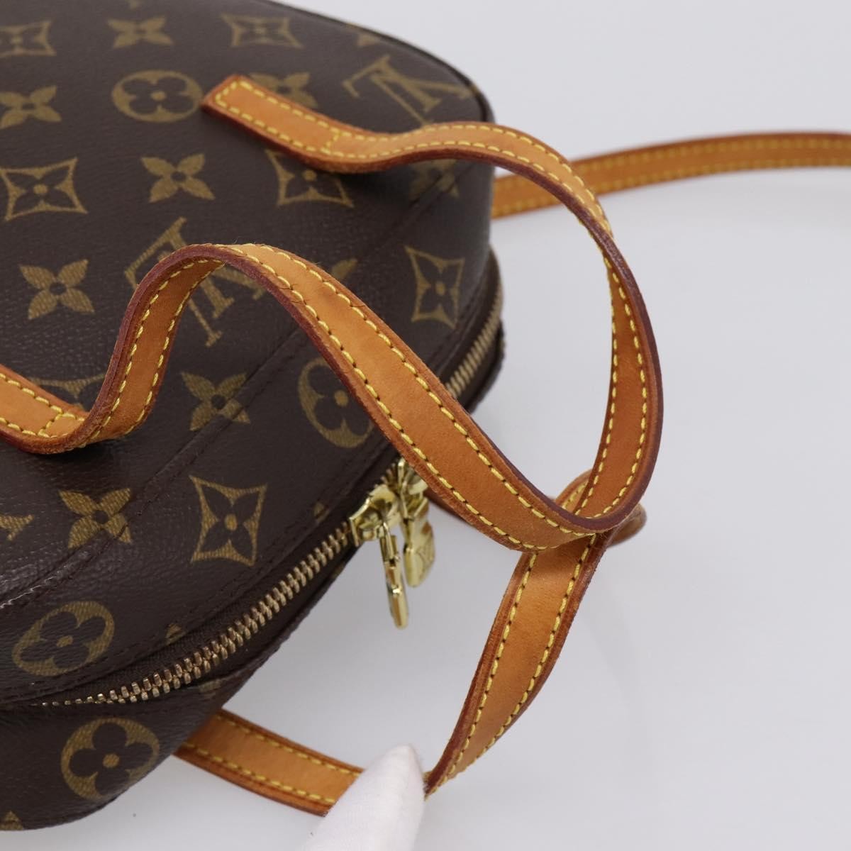 Louis Vuitton Spontini Monogram Canvas Brown Canvas Handbag (Pre-Owned)