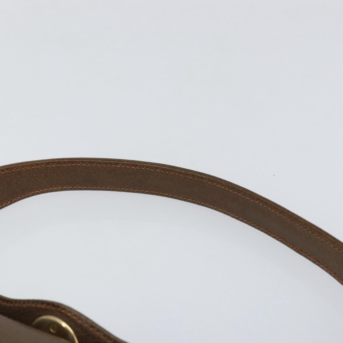 Gucci Vintage Leather Brown Leather Shoulder Bag Bag (Pre-Owned)