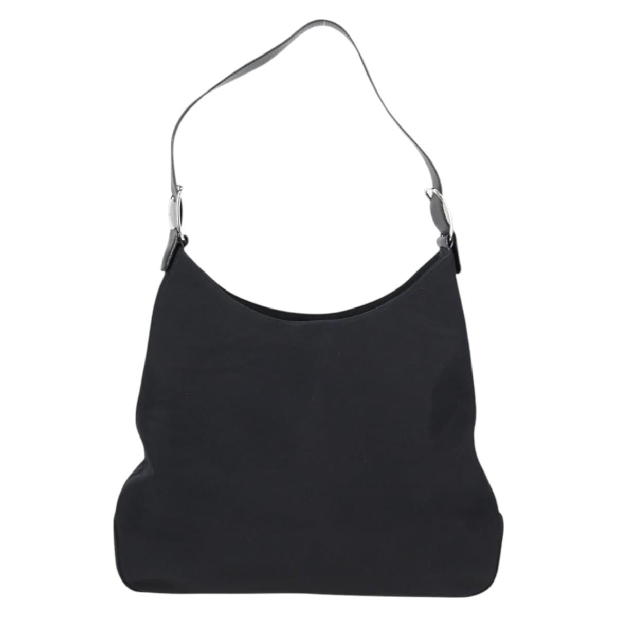 Salvatore Ferragamo Vala Nylon Black Nylon Shoulder Bag Bag (Pre-Owned)