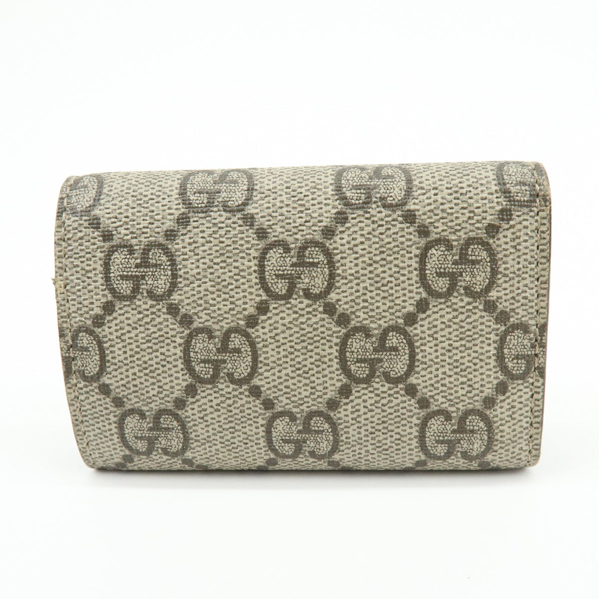Gucci Interlocking G French Gg Coated Canvas Beige Canvas Wallets Accessory (Pre-Owned)